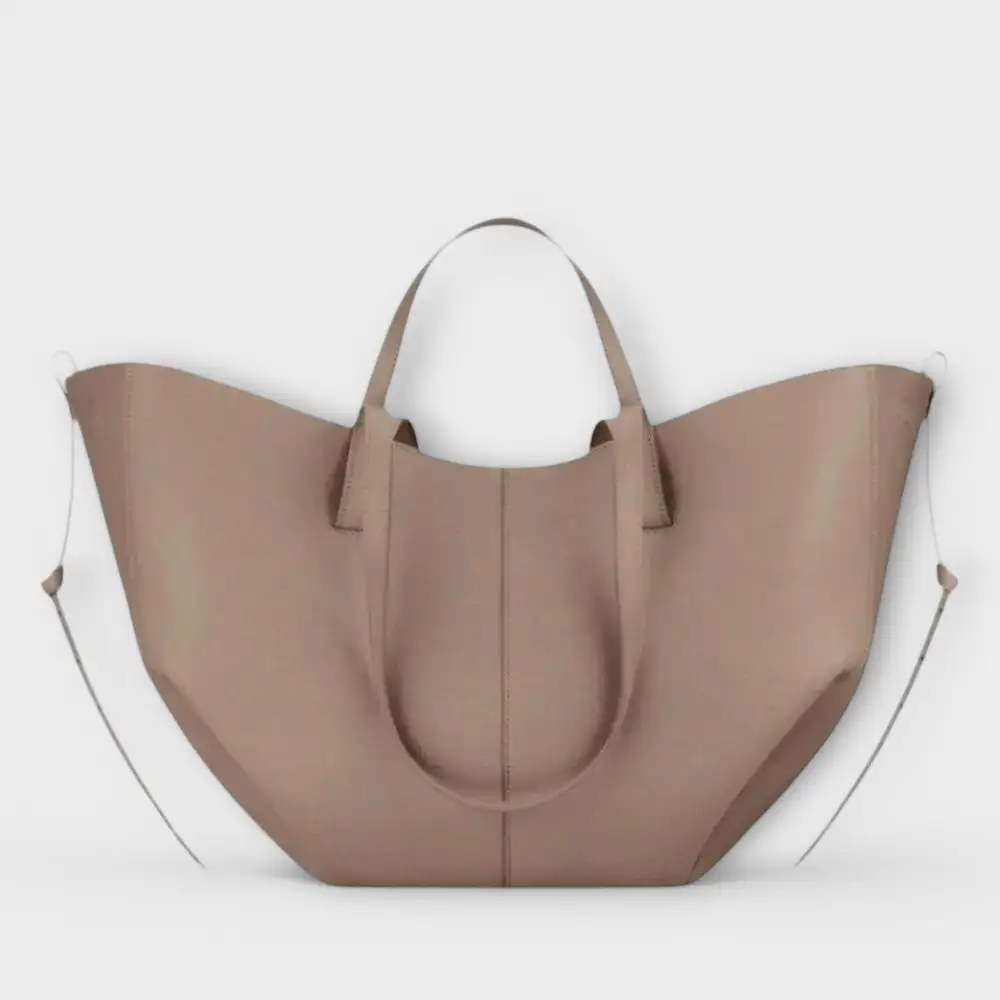 Boxy Twill Handbag