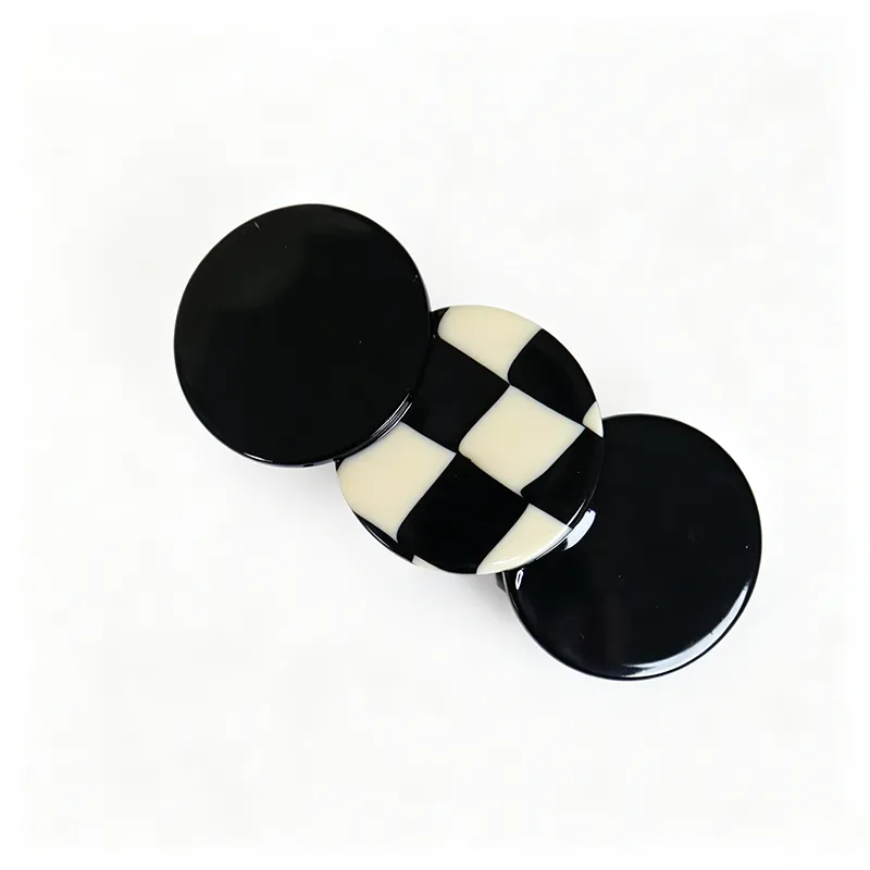 Geometric Checker Hair Clip