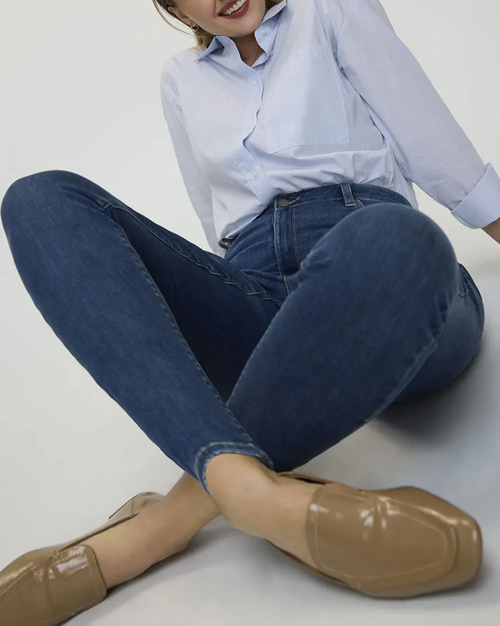 Skinny-Leg High-Rise Jean  Signature