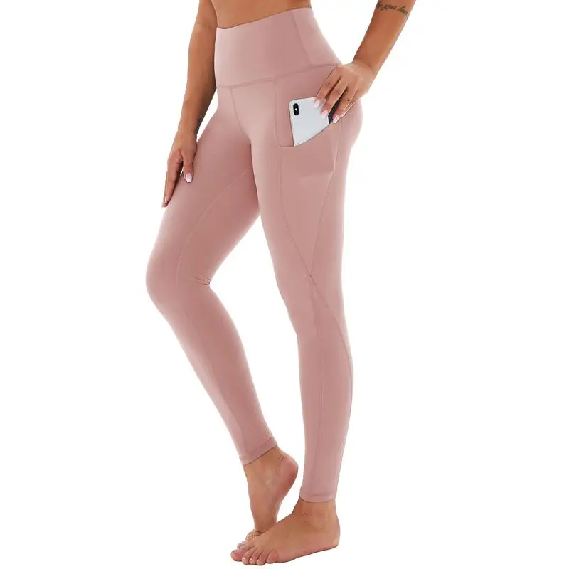 Women's High Waisted Tummy Control Leggings With Pockets – Non See-Through Stretchy Yoga Pants For Workout