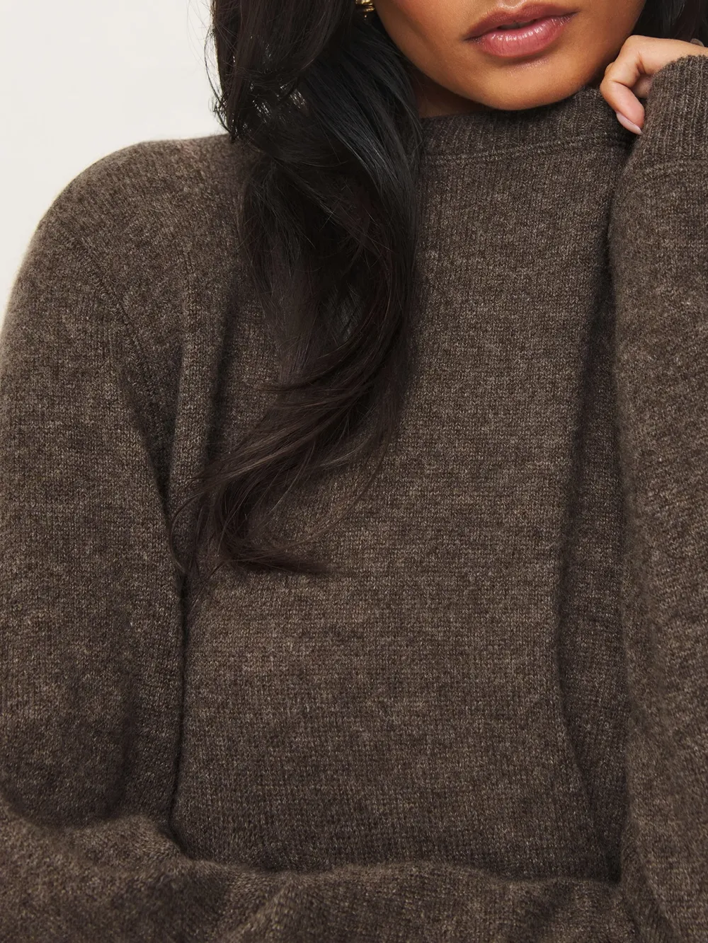 Soft Texture Crew Neck Wool Sweater