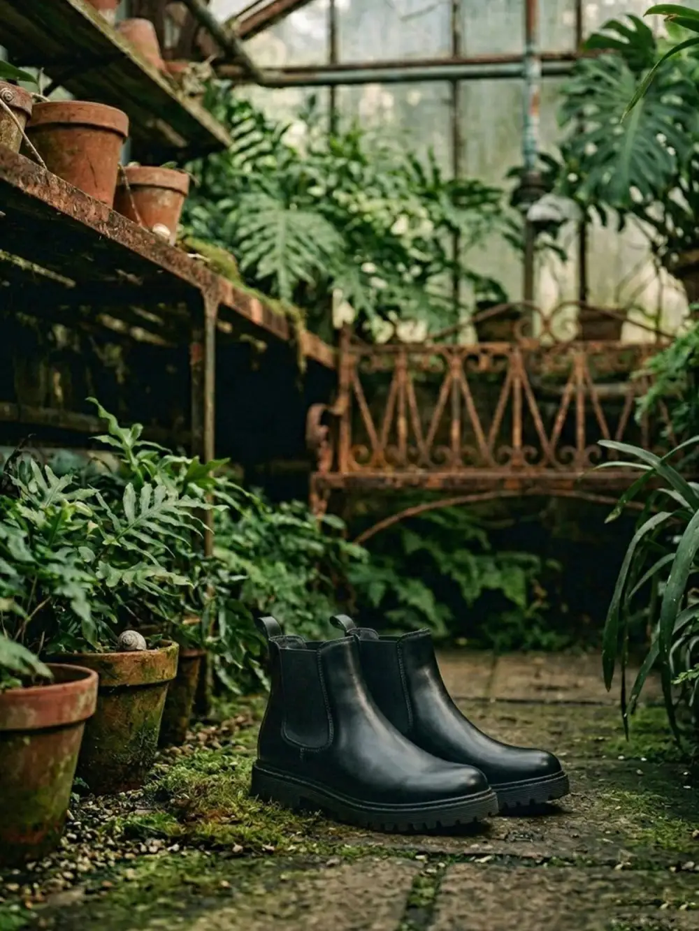 Women's Wide Fit Vegan Leather Chelsea Boots