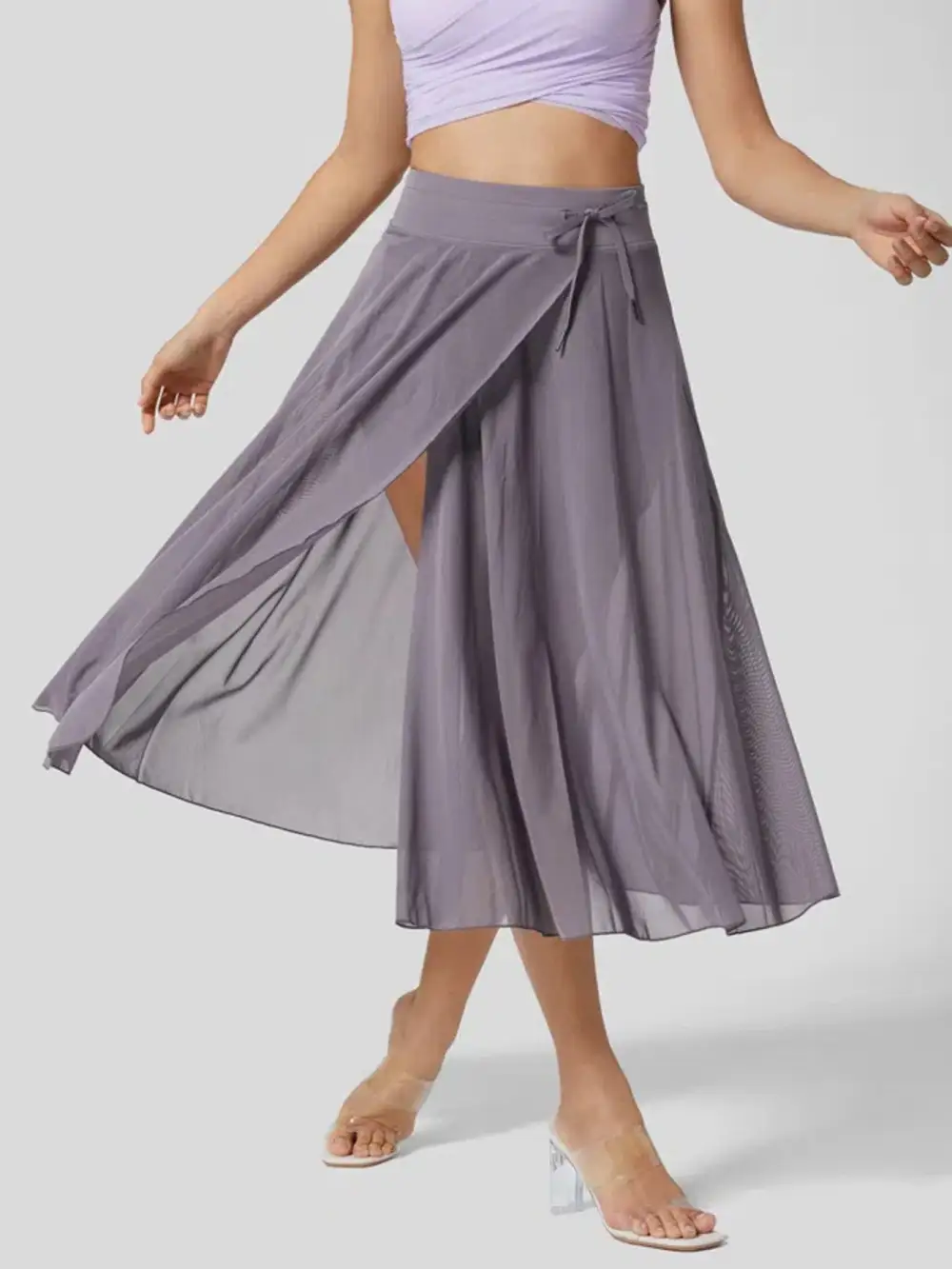 Subtle Drawstring Pocket Detail Skirt
