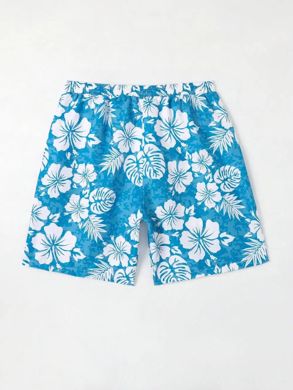 Men's Floral Tropical Print Swim Trunks