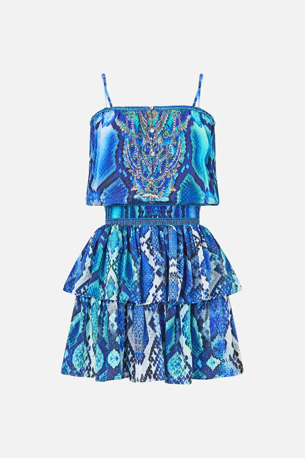 Shirred Waist Mini Dress