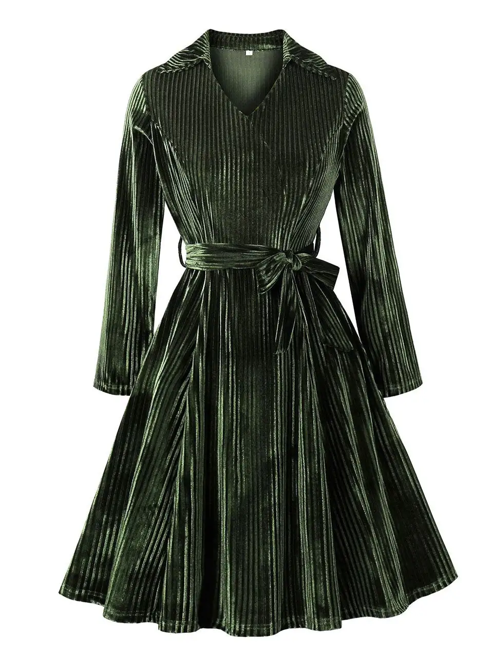 Textured V Neck Maxi Dress