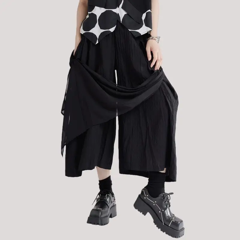 Women's Pleated Asymmetric Skirt