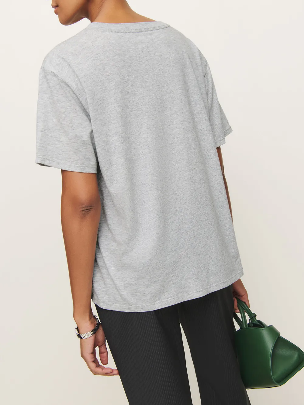 Relaxed Fit Cotton Crew Neck Tee