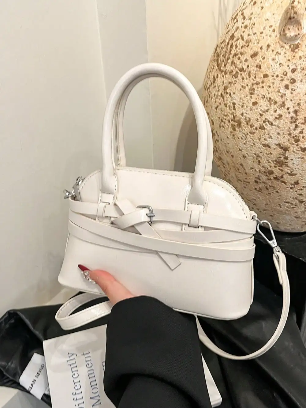 Clasp Shoulder Bag