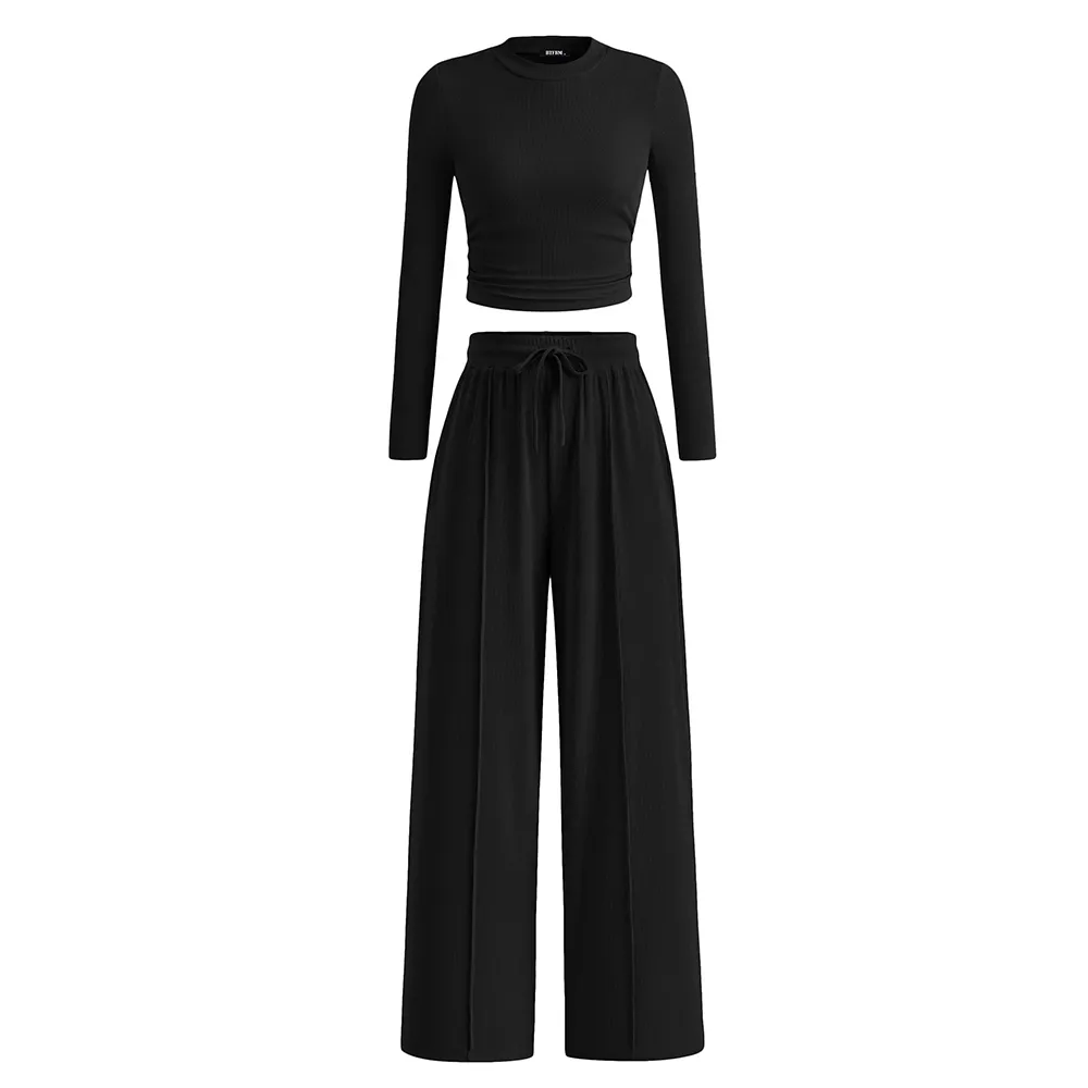 2-Piece Ribbed Knit Set Loungewear