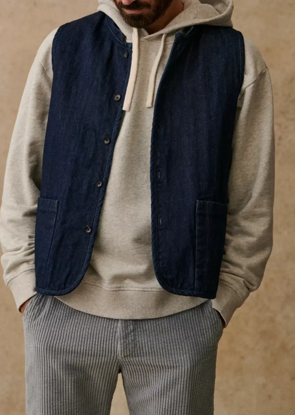 Daily Cardigan Denim