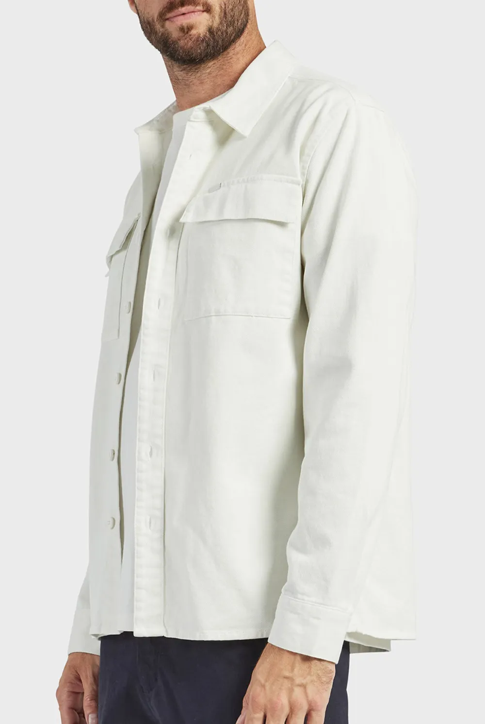 Essential Overshirt-Aloe beige