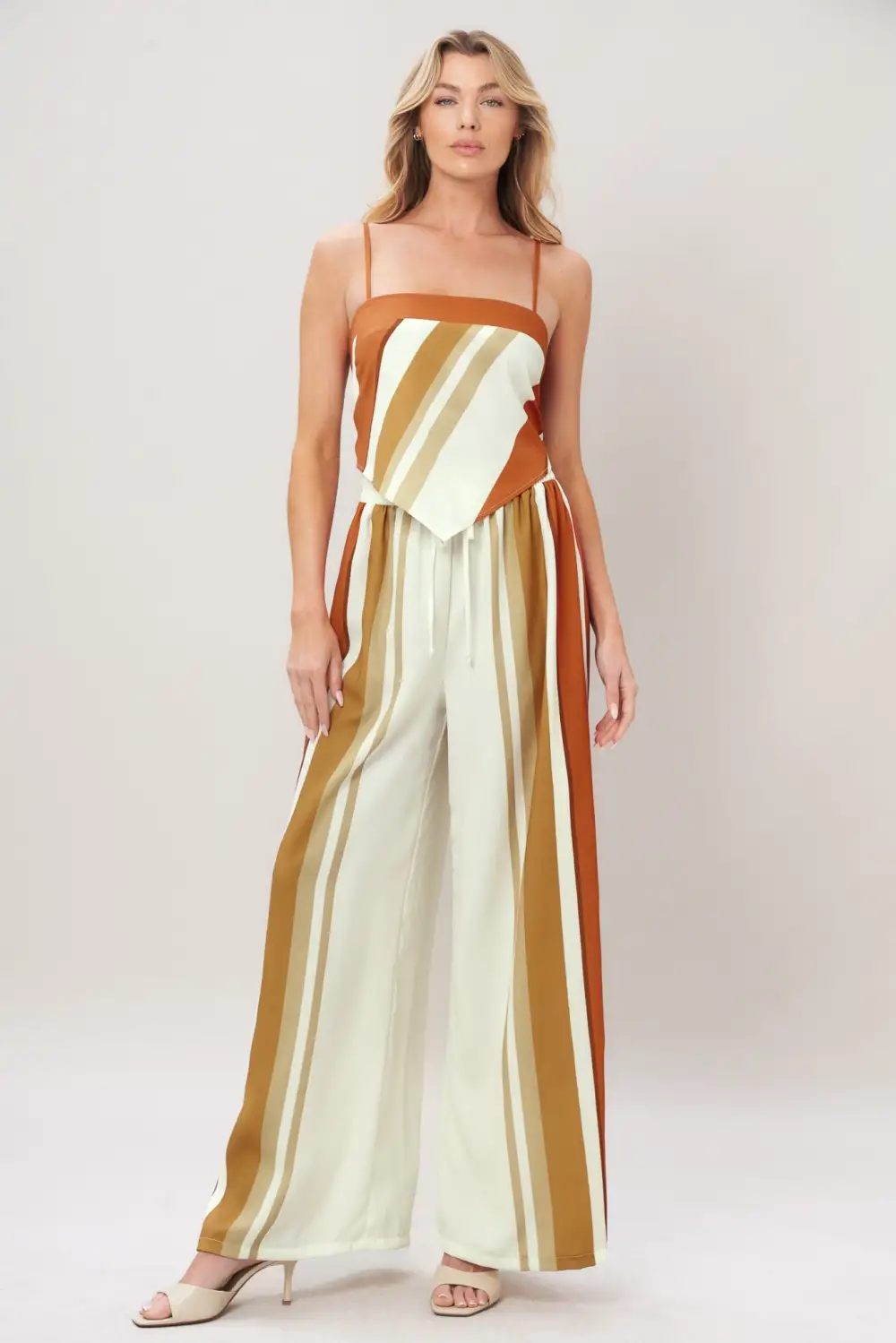 Artful Detail Sequin Wide Leg Elastic Waist Pants