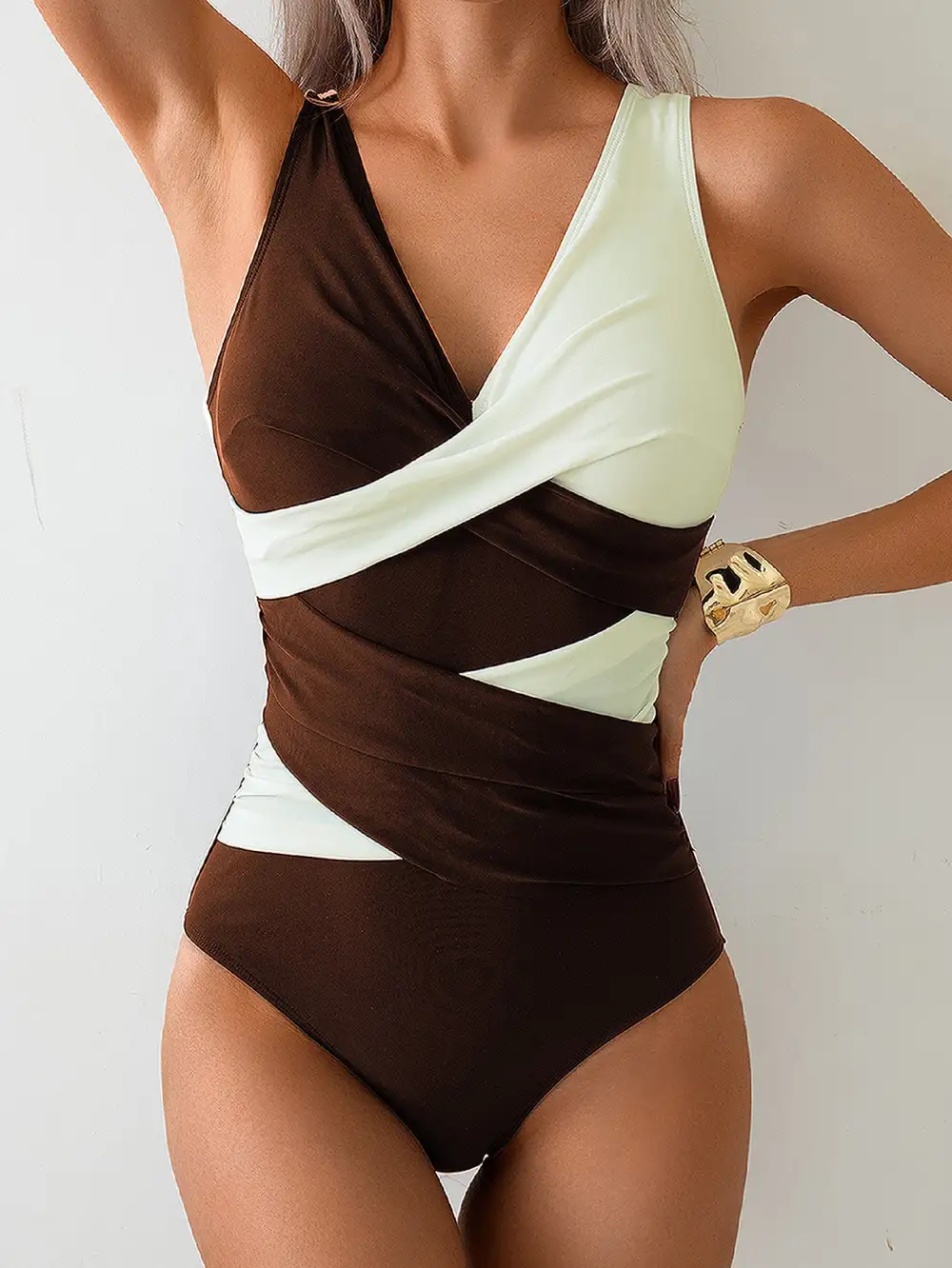 Relaxed One Piece Swimsuit For Beach Days