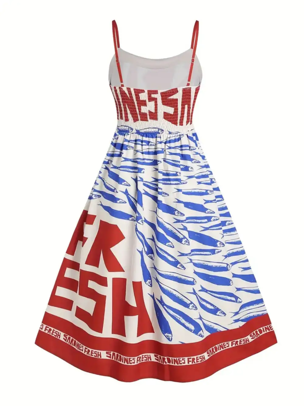 Sardine Spaghetti Strap Midi Dress
