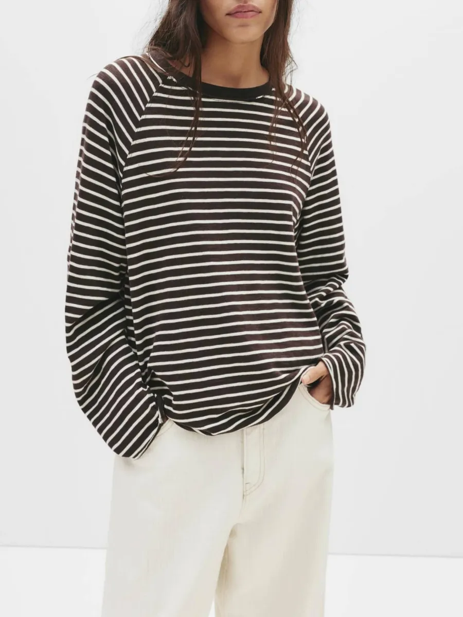 Classic Striped Long-Sleeve Top