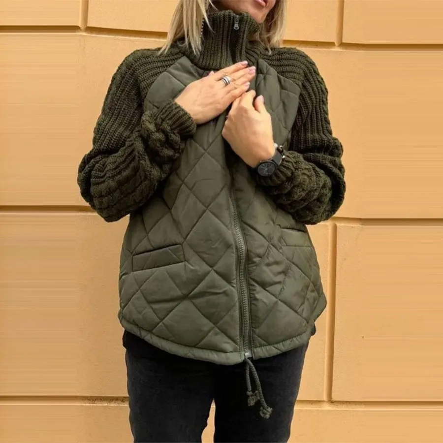 Hooded Cotton-Blend Casual Outerwear Jacket