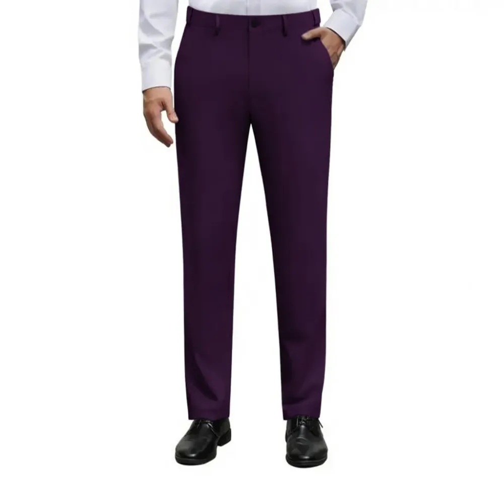 Men's Stretch Dress Pants Wrinkle-Free Golf Pants