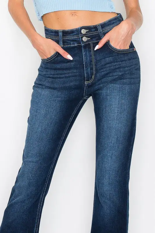 Everyday High Rise Bootcut Stretch Denim Jeans