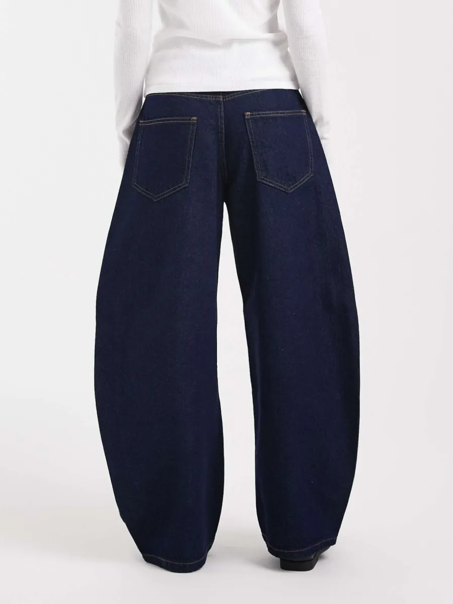Oversized Dark Wash Denim Pants