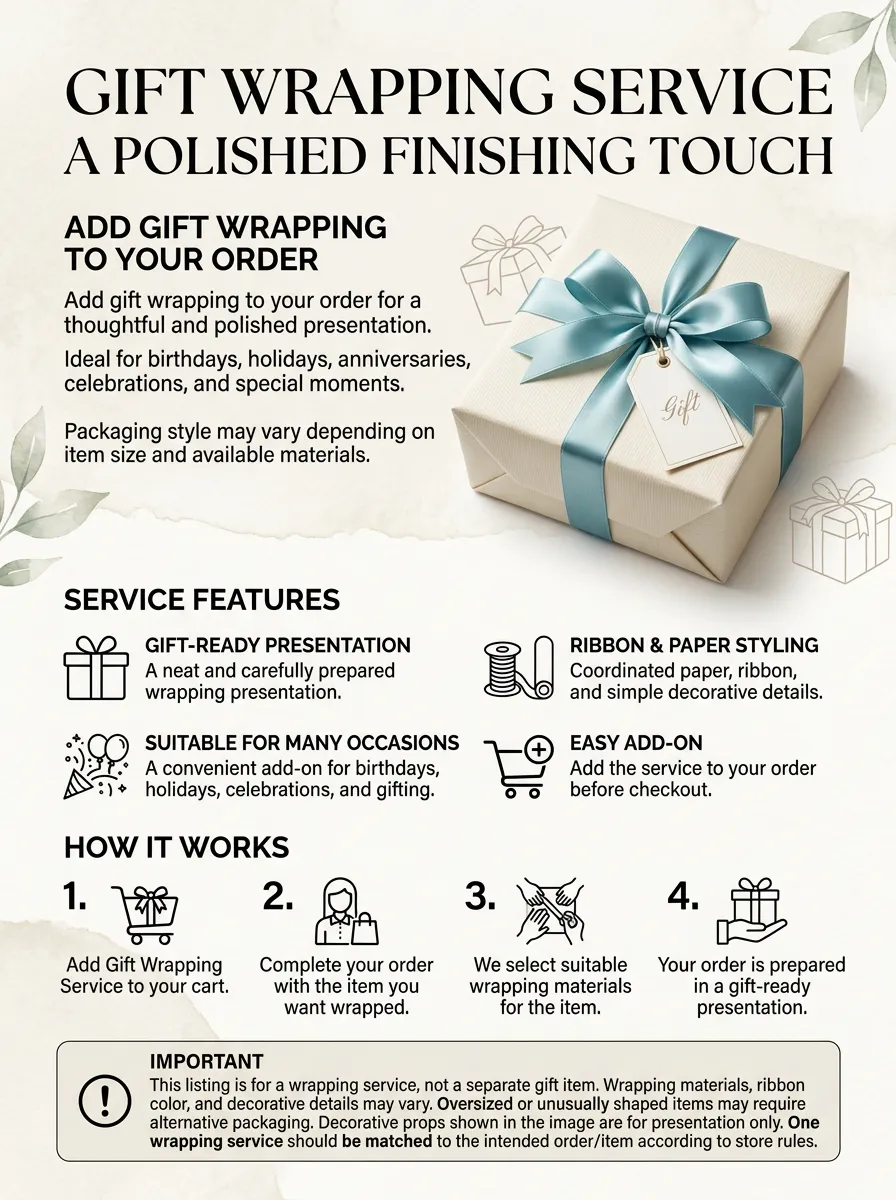Satin Ribbon Gift Tag Gift Wrapping Service