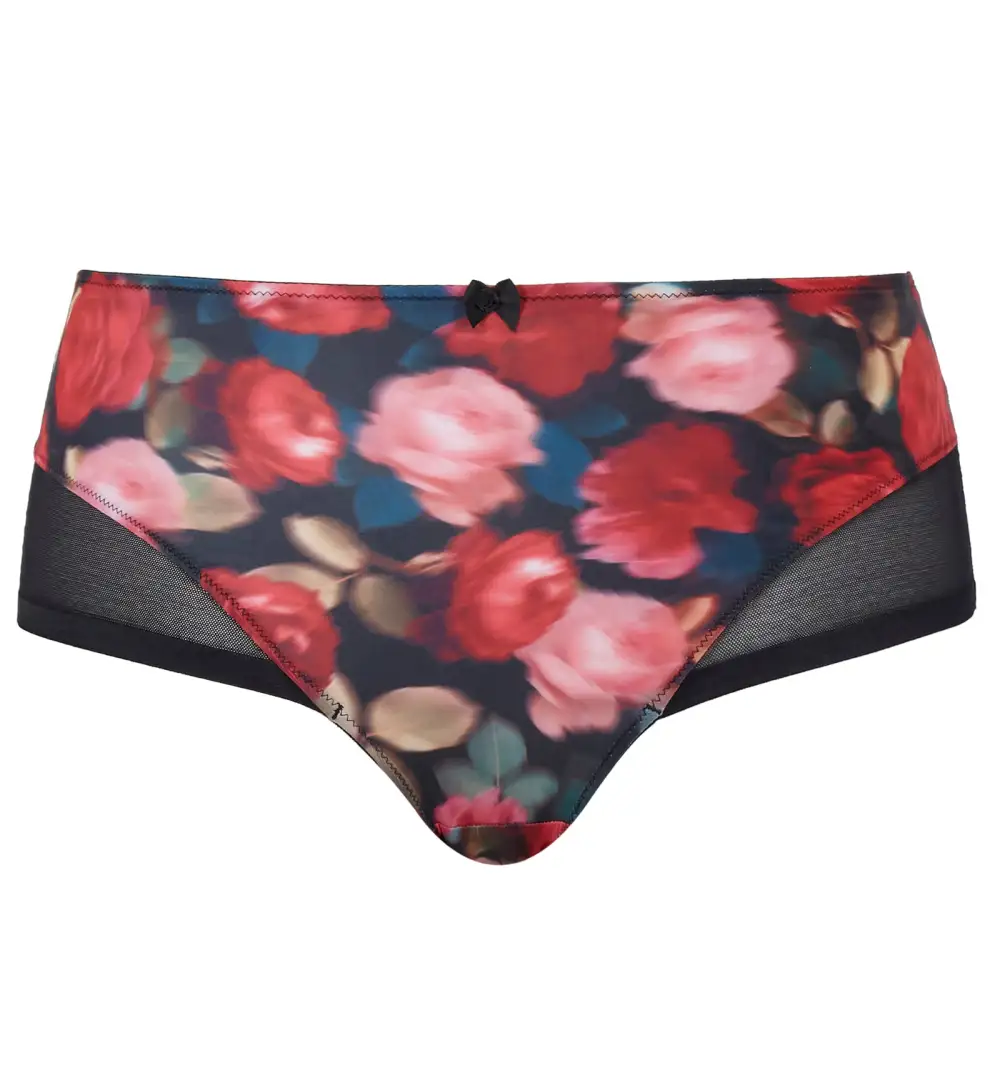 Classic High-Waist Lace Cotton High-Leg Brief Panty