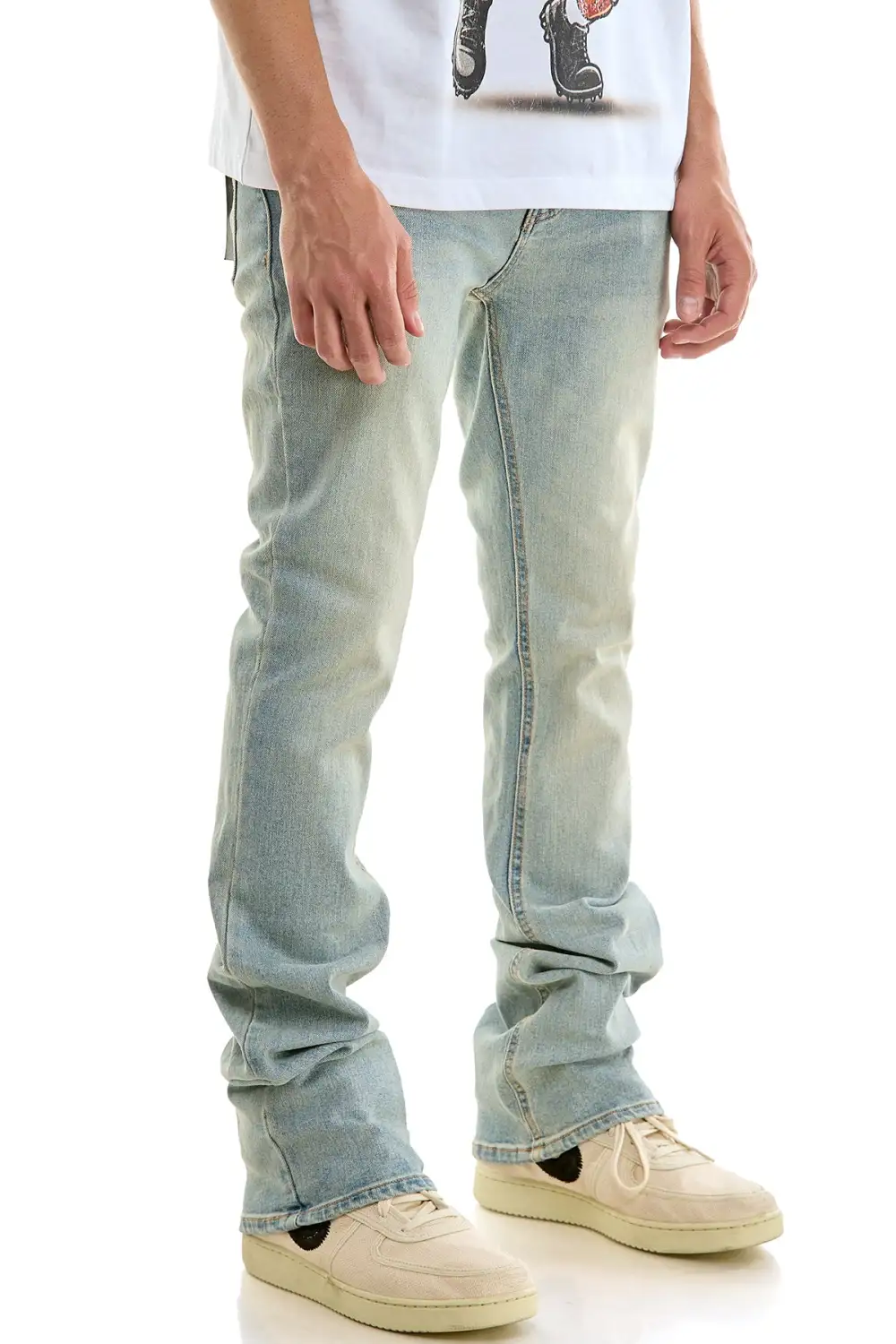 Men's Flare Skinny Slim Jeans