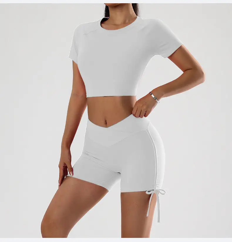 Yoga Top and Shorts Active Set