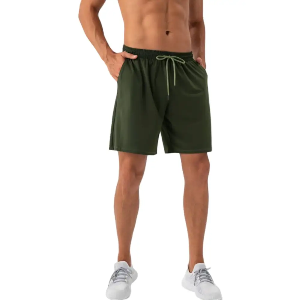 Drawstring Elastic-Waist Lightweight Men's Athletic Shorts