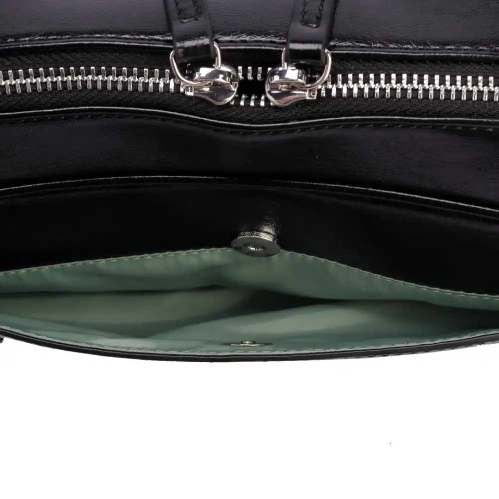 Crescent Leather Handbag