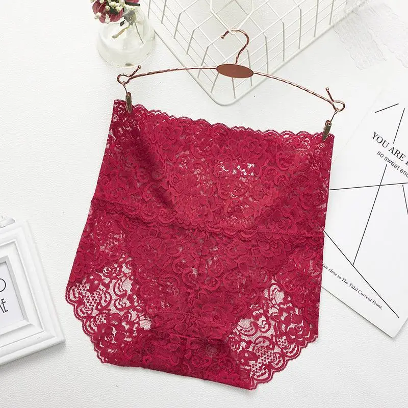 Lace High-Waist Briefs