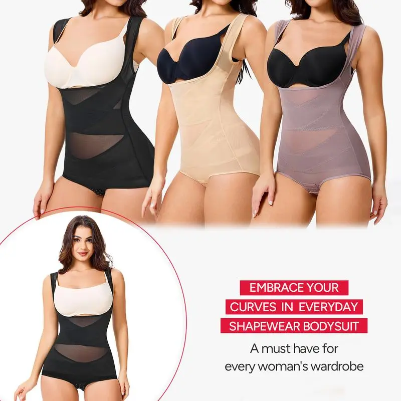 6PACK-Women's Clothing Mesh Breathable Basic faja Shapewear-ONLY 19