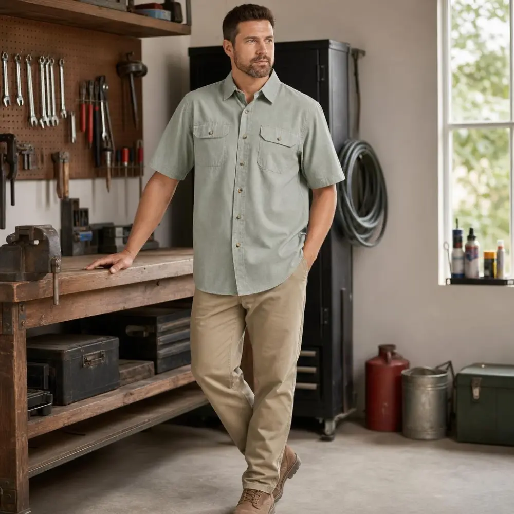 Men’s Short Sleeve Utility Work Shirt
