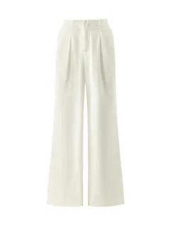 Oil-Resistant Wide Leg Full Length Women Jeans