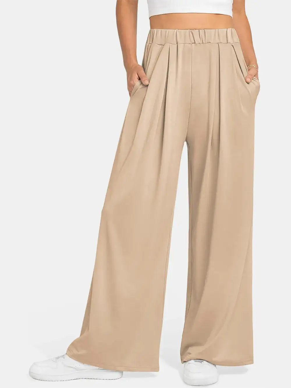 Clean High Waist Wide Leg Pants