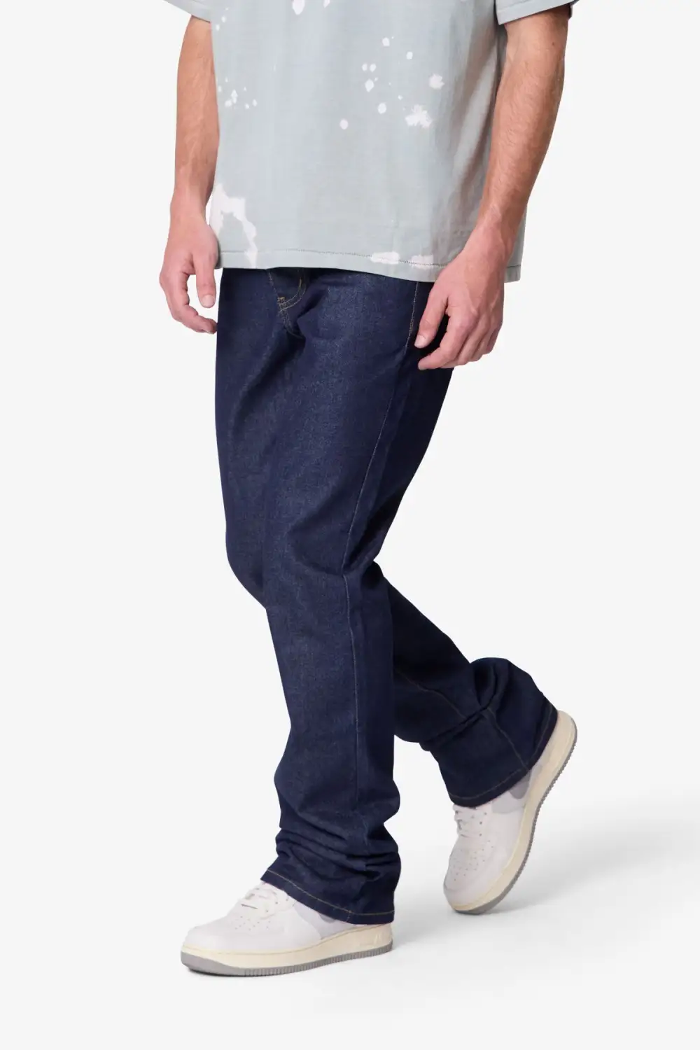 Raw Finish Bootcut Jeans