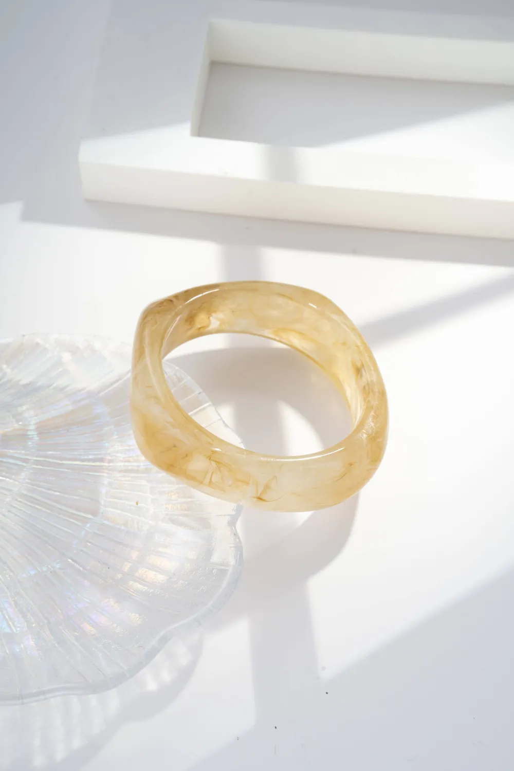 Marble Effect Resin Bangle