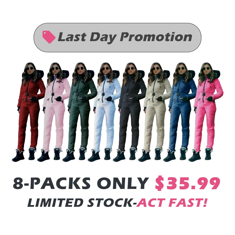 🔥Limited Time Offer!-Womens Onesie Ski Suit Winter Outdoor Sports Waterproof Snowsuit Jumpsuits Jacket