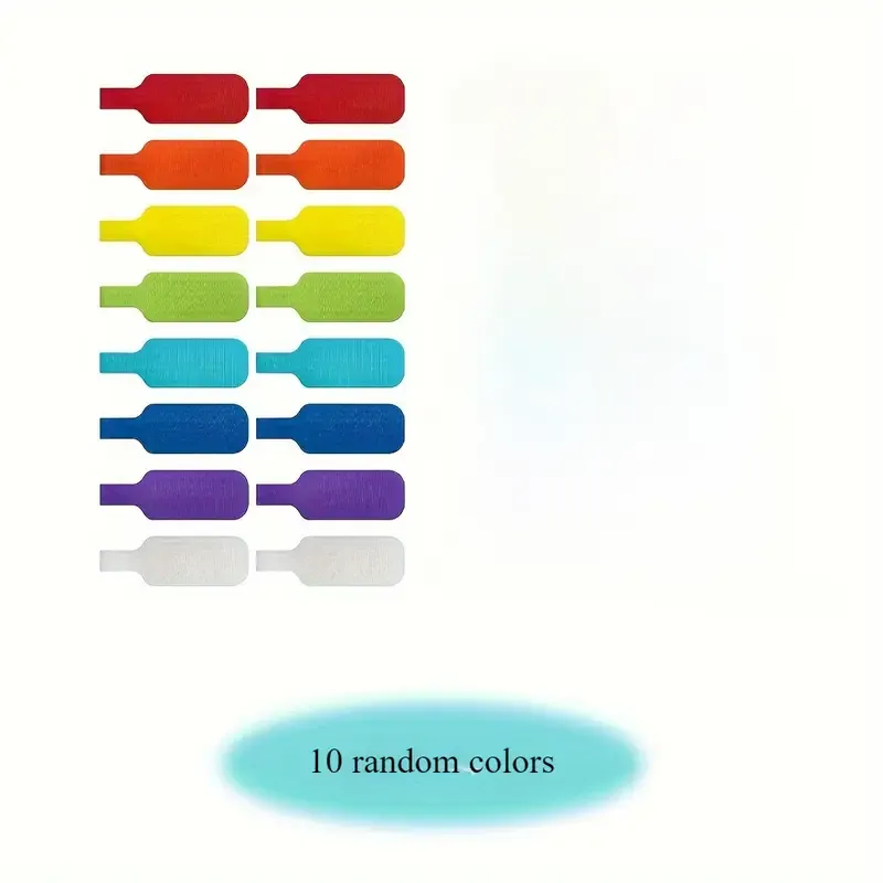 Pack Colorful Durable Cable Labels