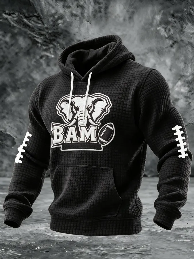 Men'S Football  Printed Casual Hoodie