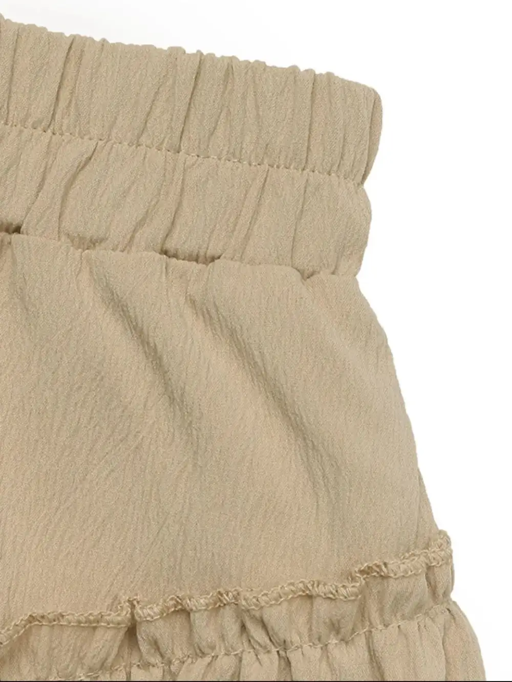 Tailored Elastic Layered Skirt