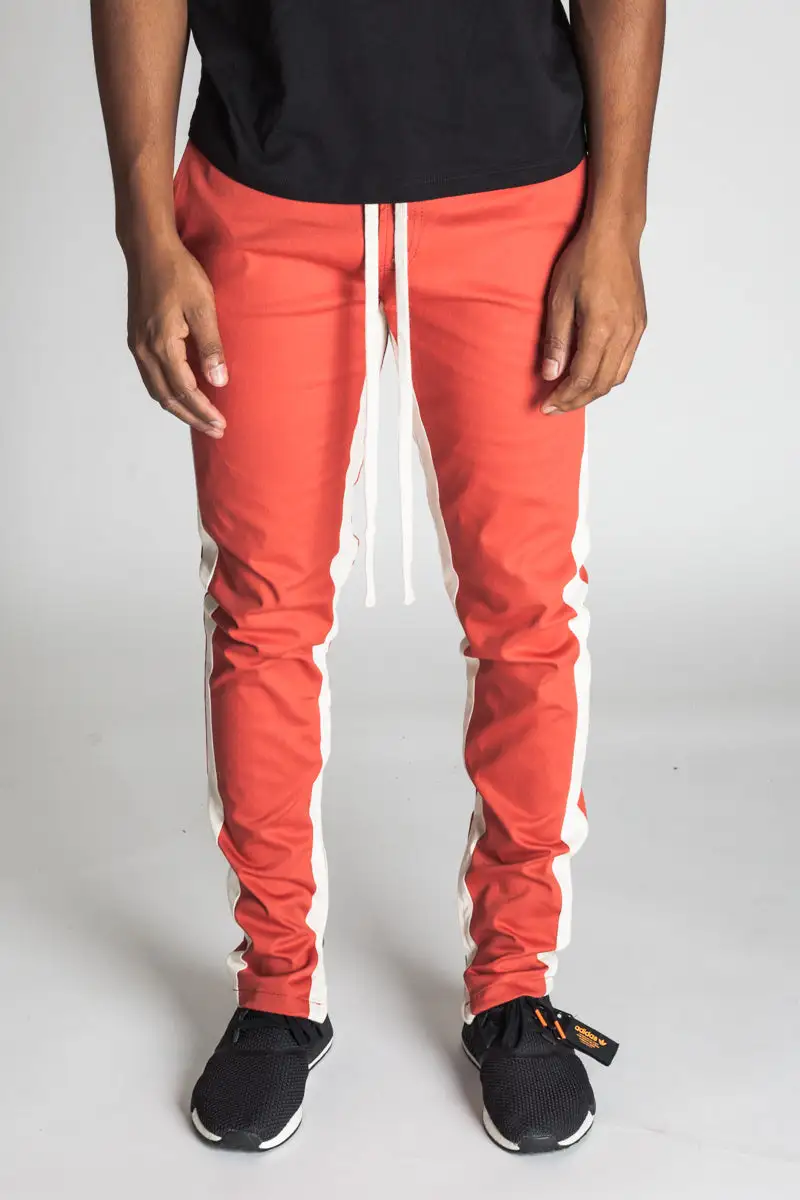 Men's Relaxed Skinny Raw Hem Track Pants