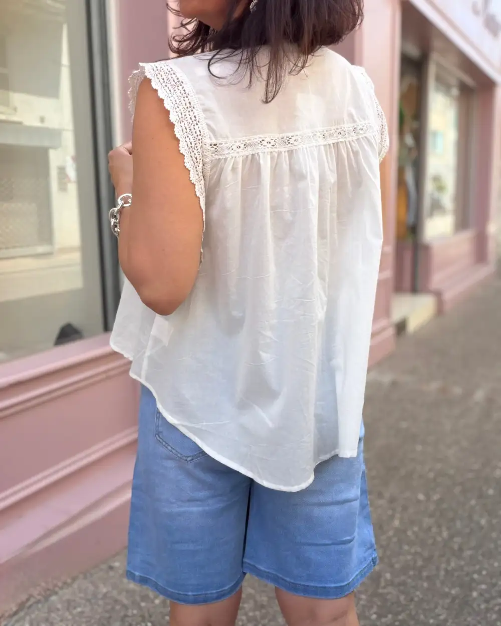 Classic Cotton Embroidered Blouse