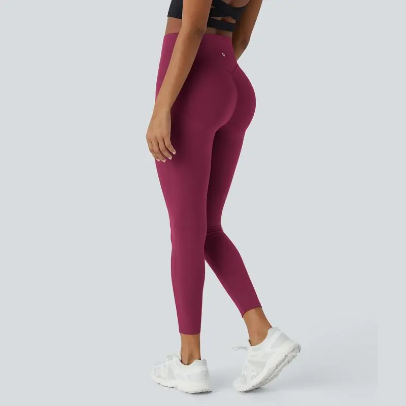 Women’s SoCinched High Waisted Scrunch Butt Lifting Workout Leggings with Tummy Control & Pockets – Yoga & Gym Pants for Spring