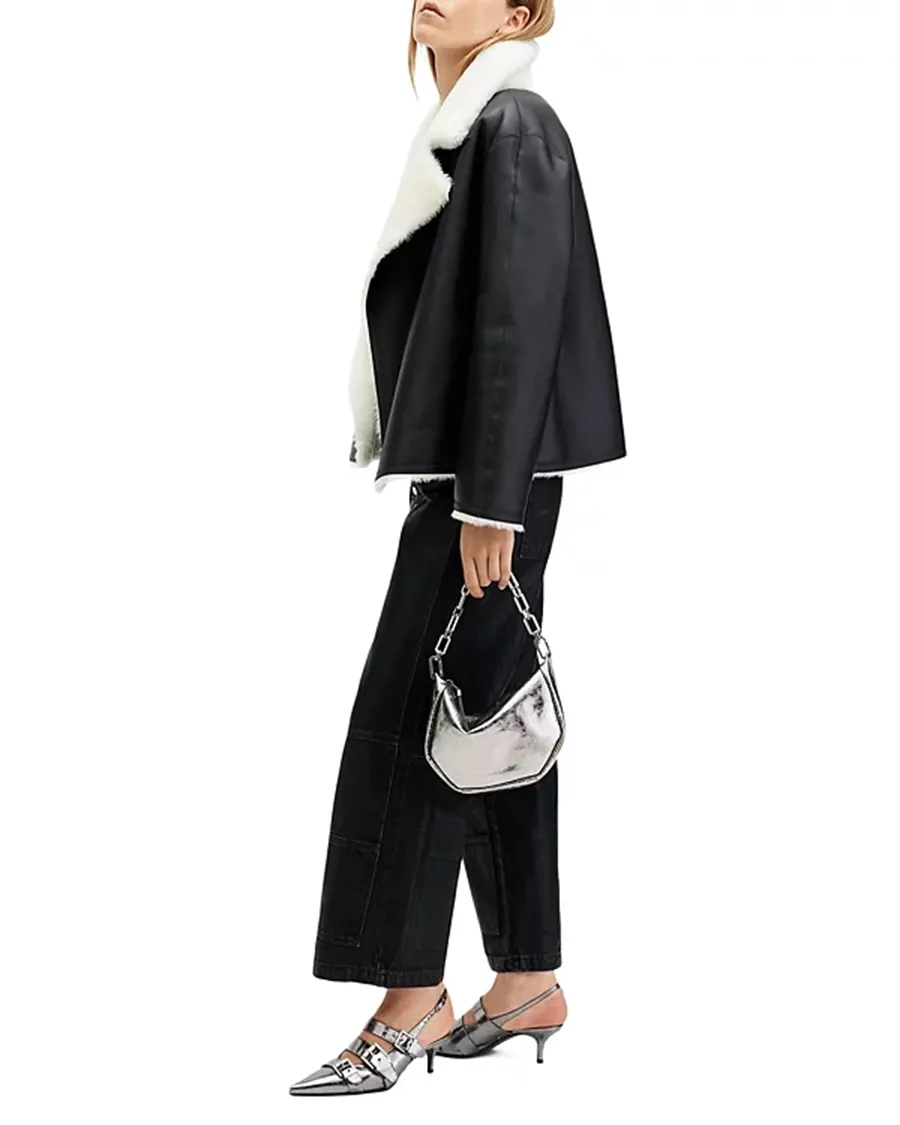 Multicolor Reversible Shearling Jacket