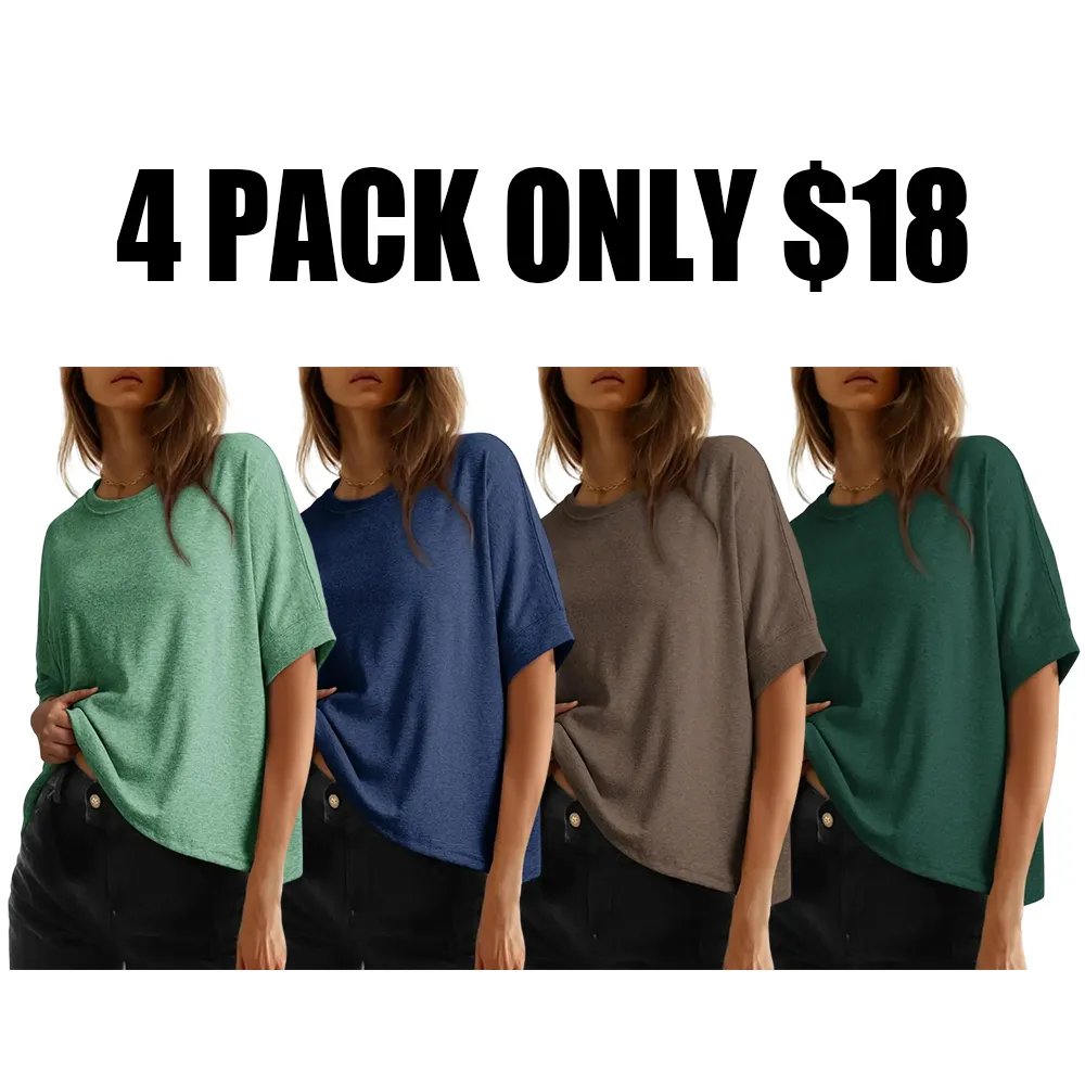 🔥Women's Tops For Women 2026 Loose Oversized Basic Tee Comfortable Soft Fabric Flattering Fit