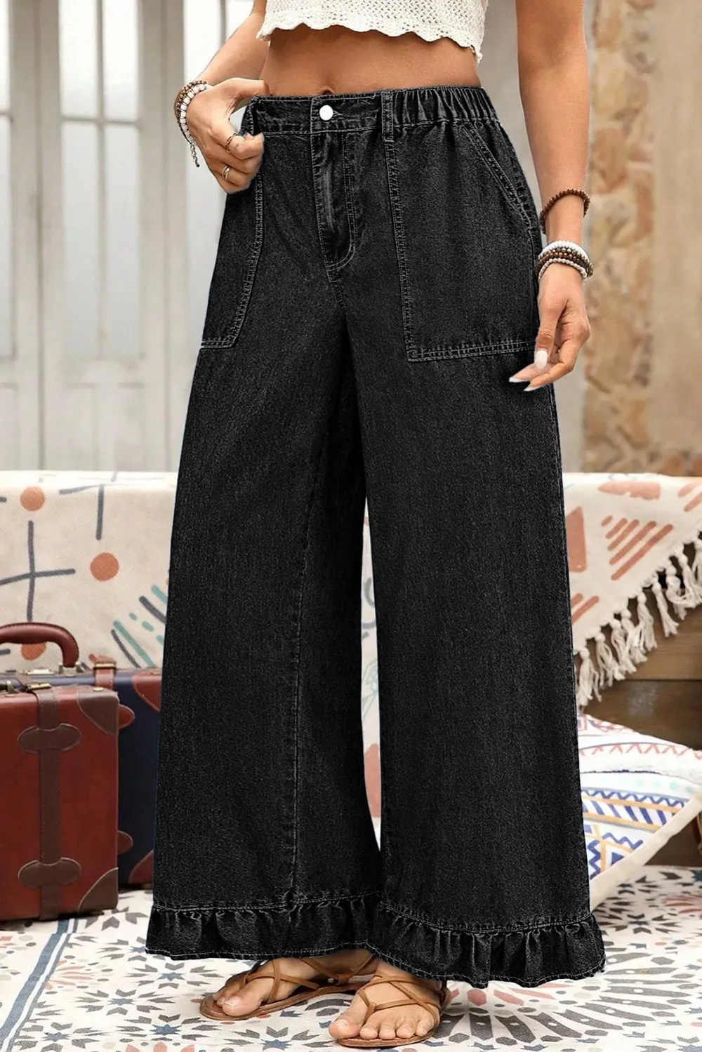 Tailored Denim Pants