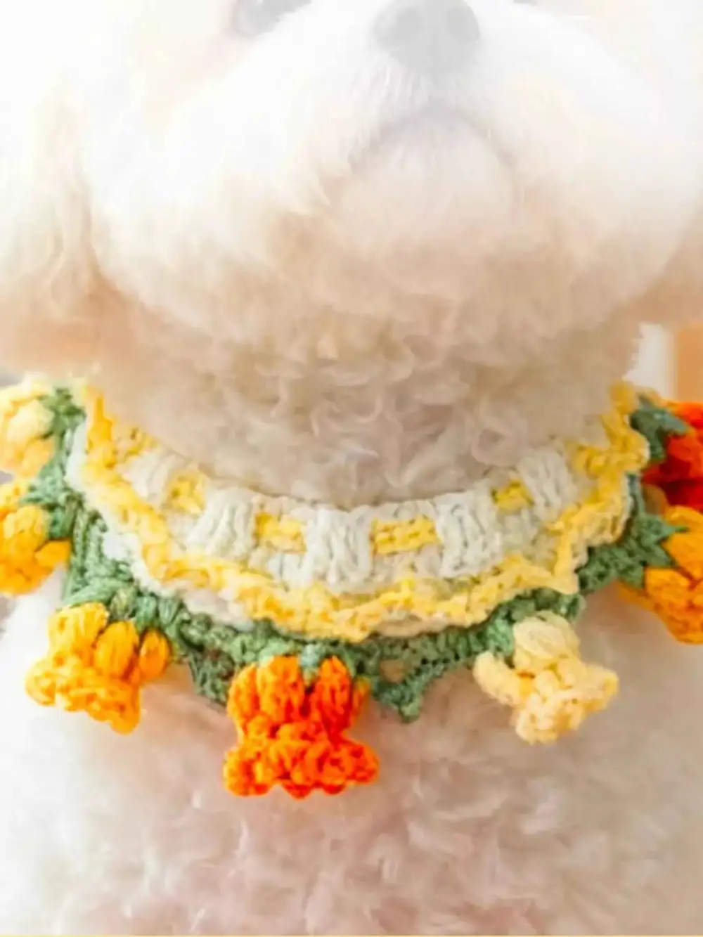 Handmade Crochet Floral Scarf