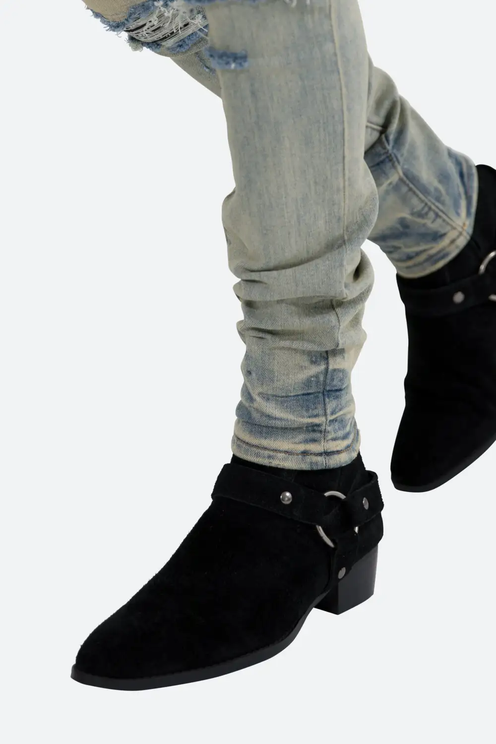 Relaxed Paisley Skinny Jeans
