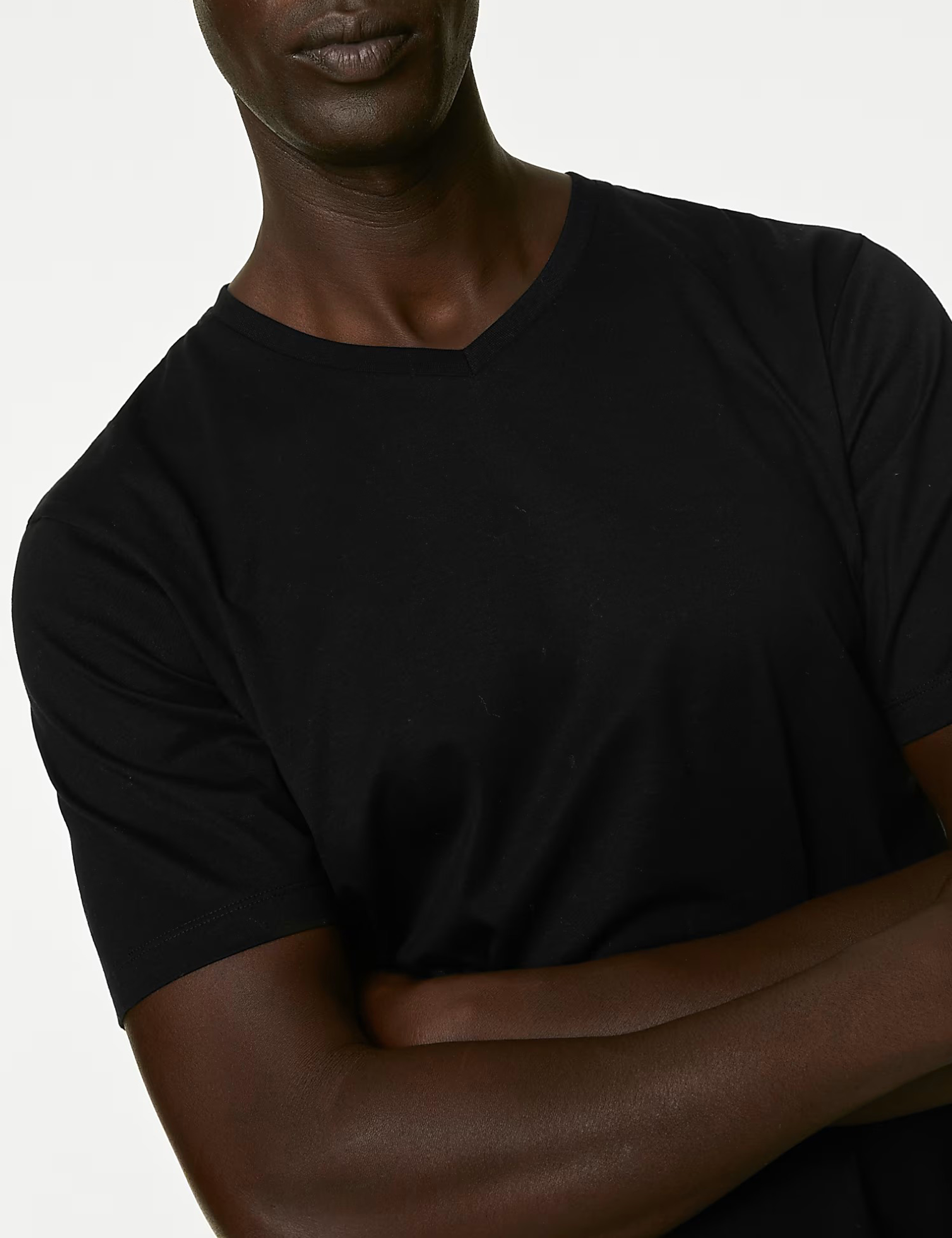 Pure Cotton V-Neck T-Shirt